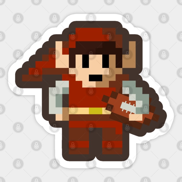 8-Bit Brownie Elf Sticker by DeepDiveThreads